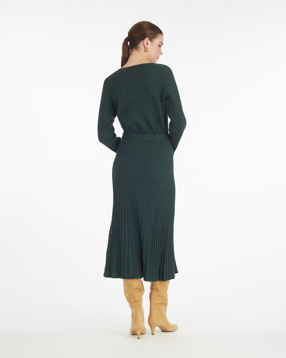 Luxe Pleated Maxi Skirt – Alternate Color Sycamore - Draper James