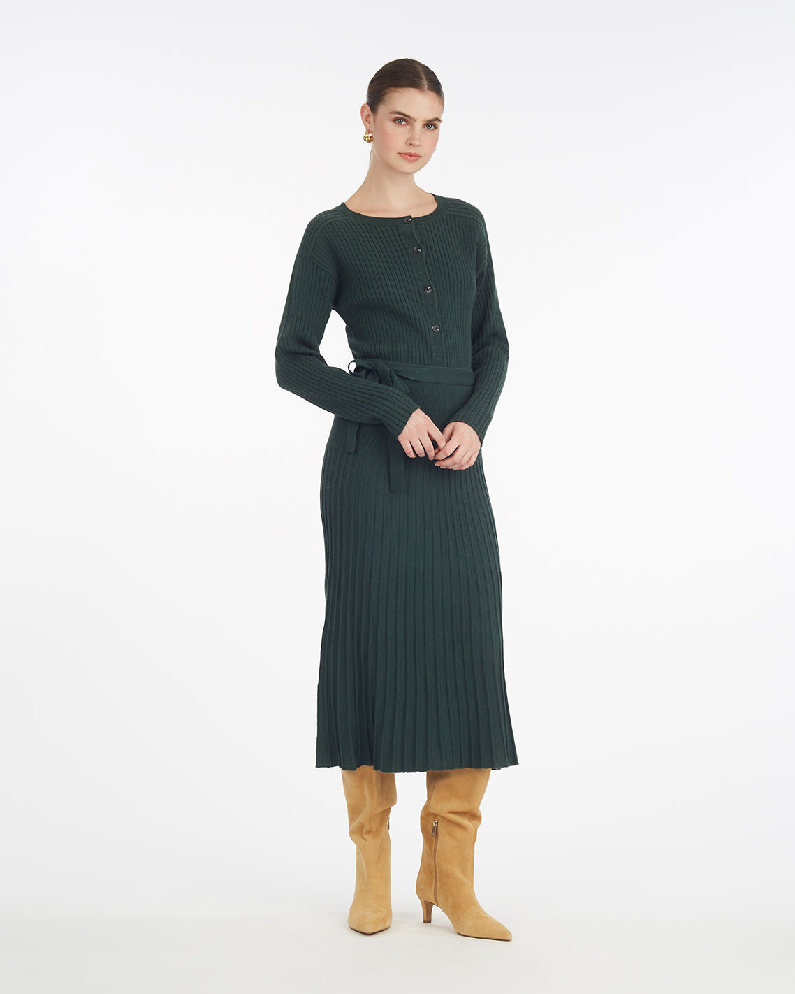 Luxe Pleated Maxi Skirt – Alternate Color Sycamore - Draper James