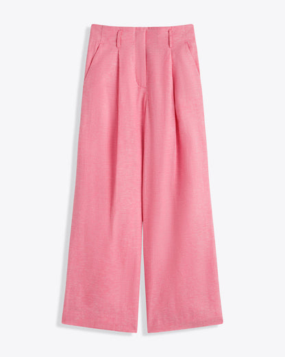 Linen Wide Leg Pants Pink - Draper James