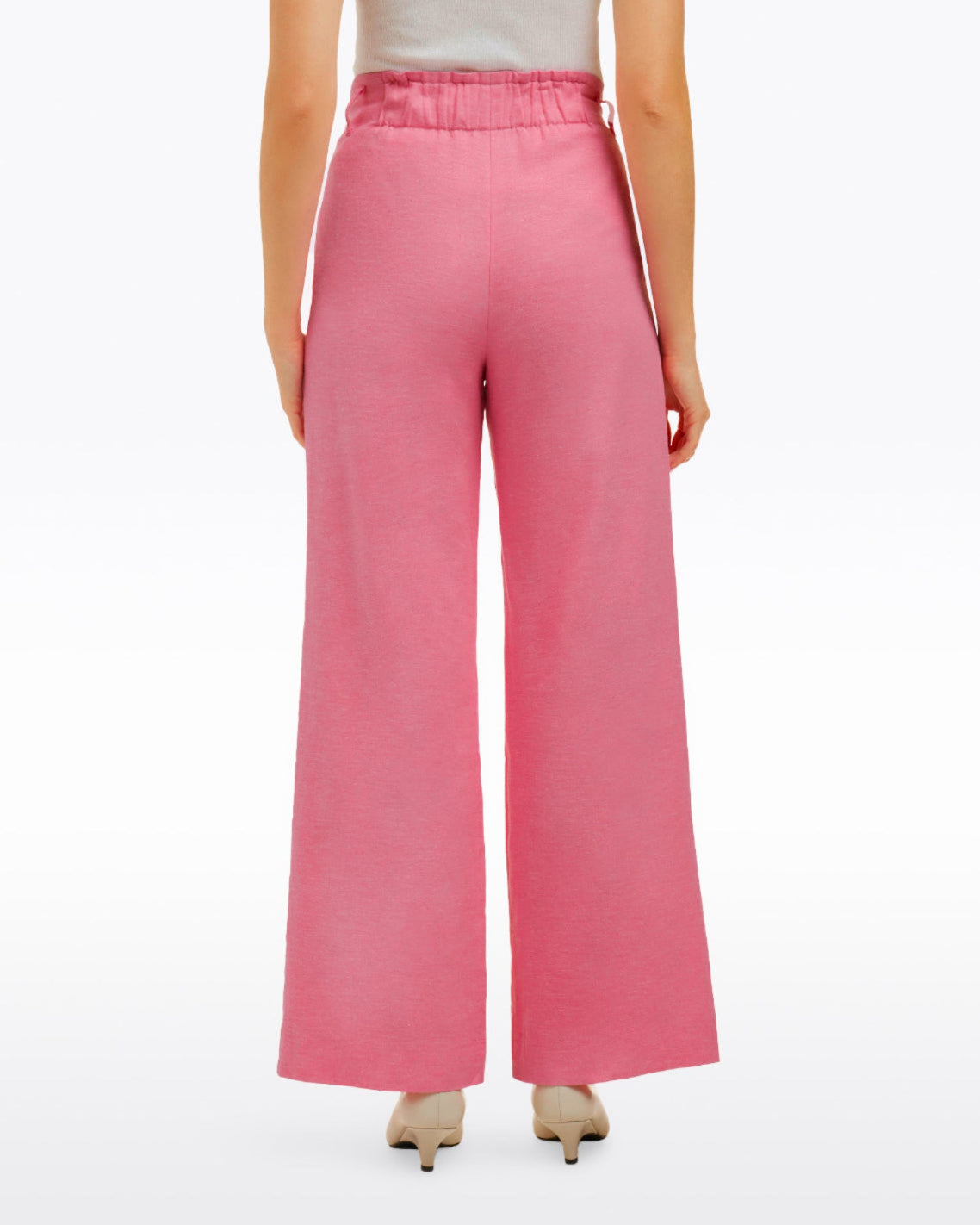Linen Wide Leg Pants Pink - Draper James