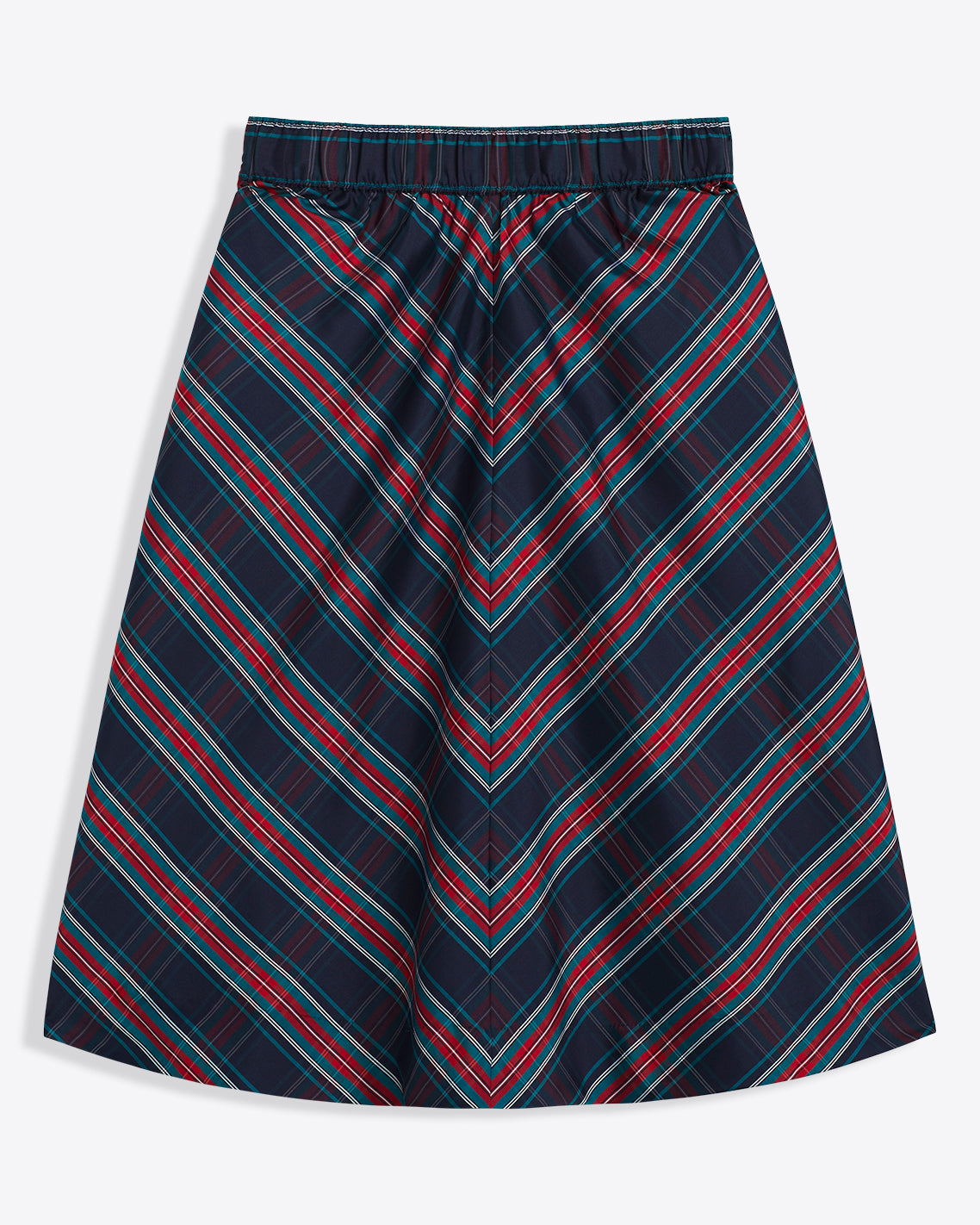 Taffeta Midi Skirt | Women's Skirts by Draper James Georgia Plaid - Draper James