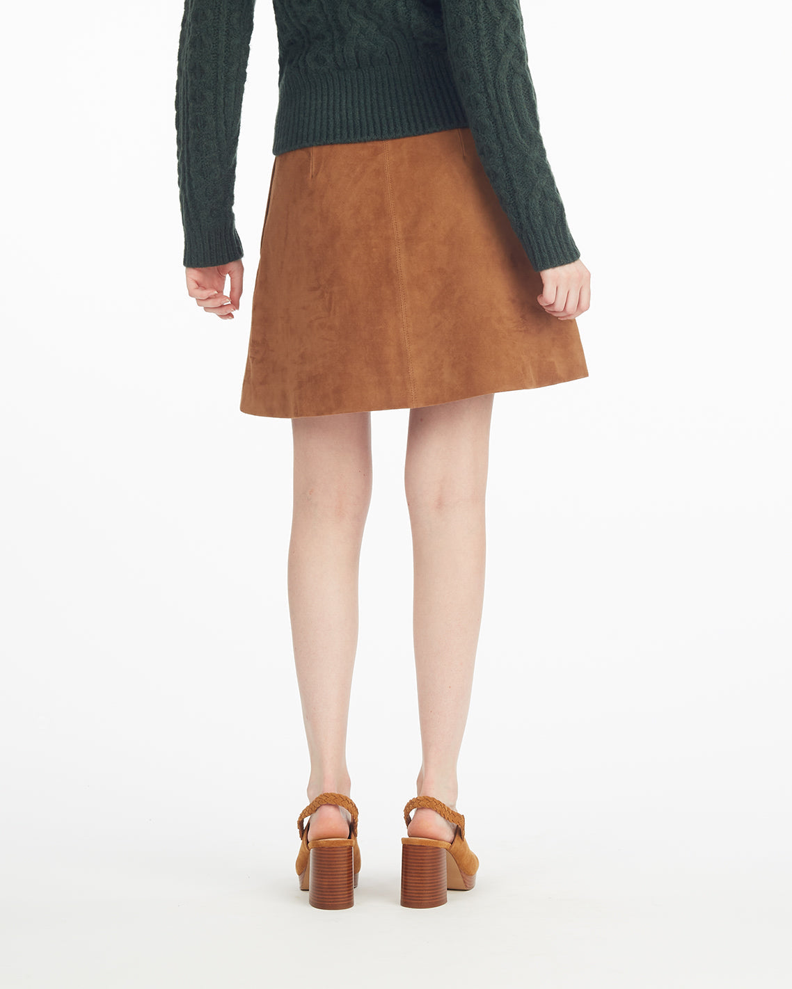 Suede Mini Skirt | Women's Skirts by Draper James Brown - Draper James