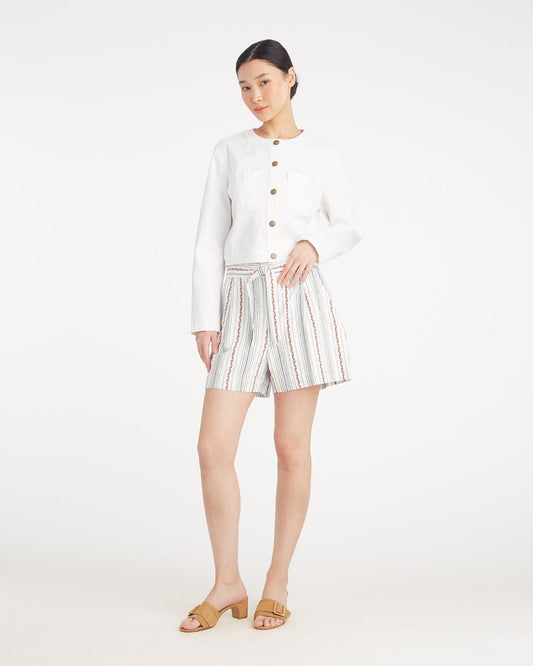 Tie Waist Short | Women's Shorts by Draper James Magnolia White - Draper James