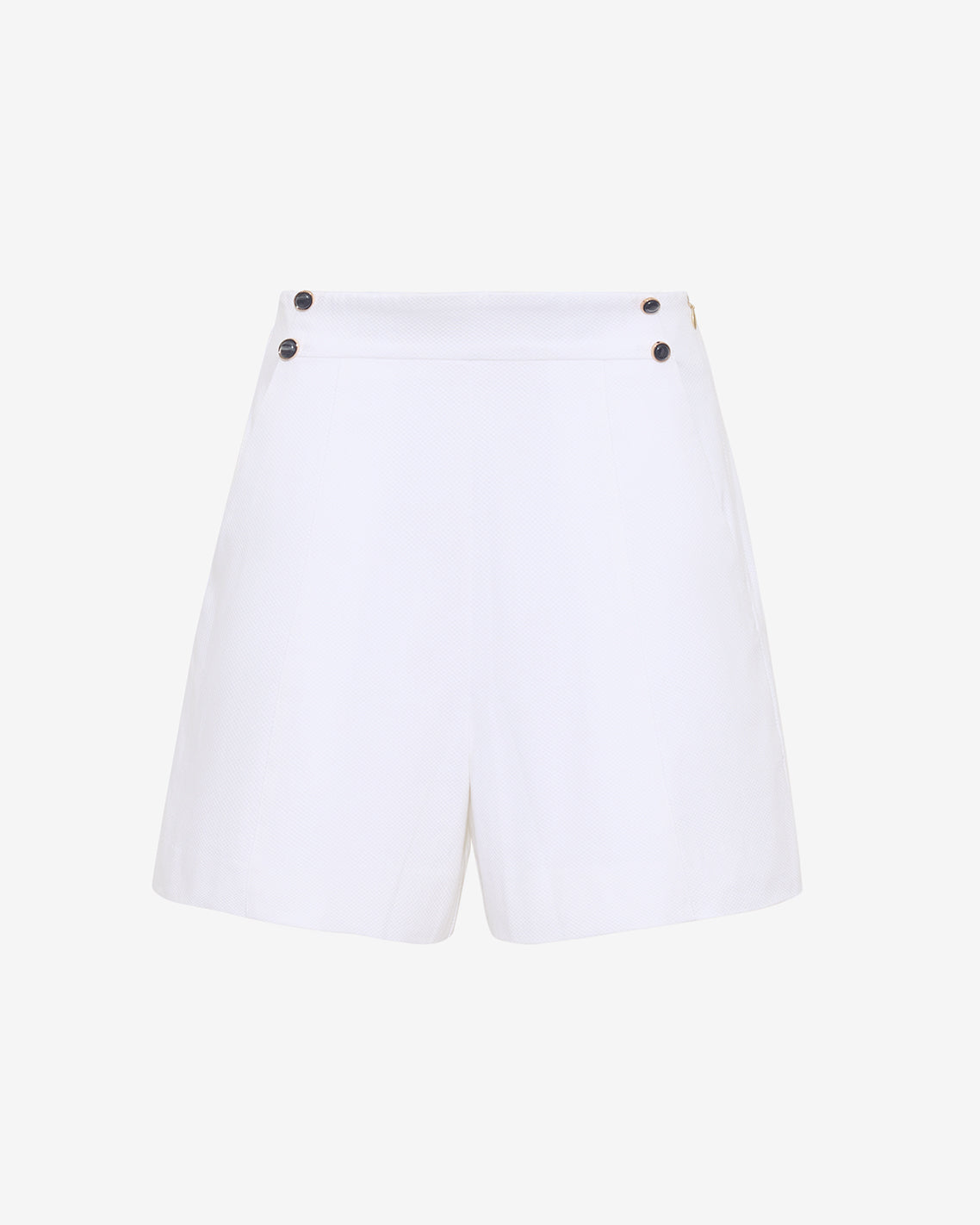 Tailored Shorts in Pique Magnolia White - Draper James