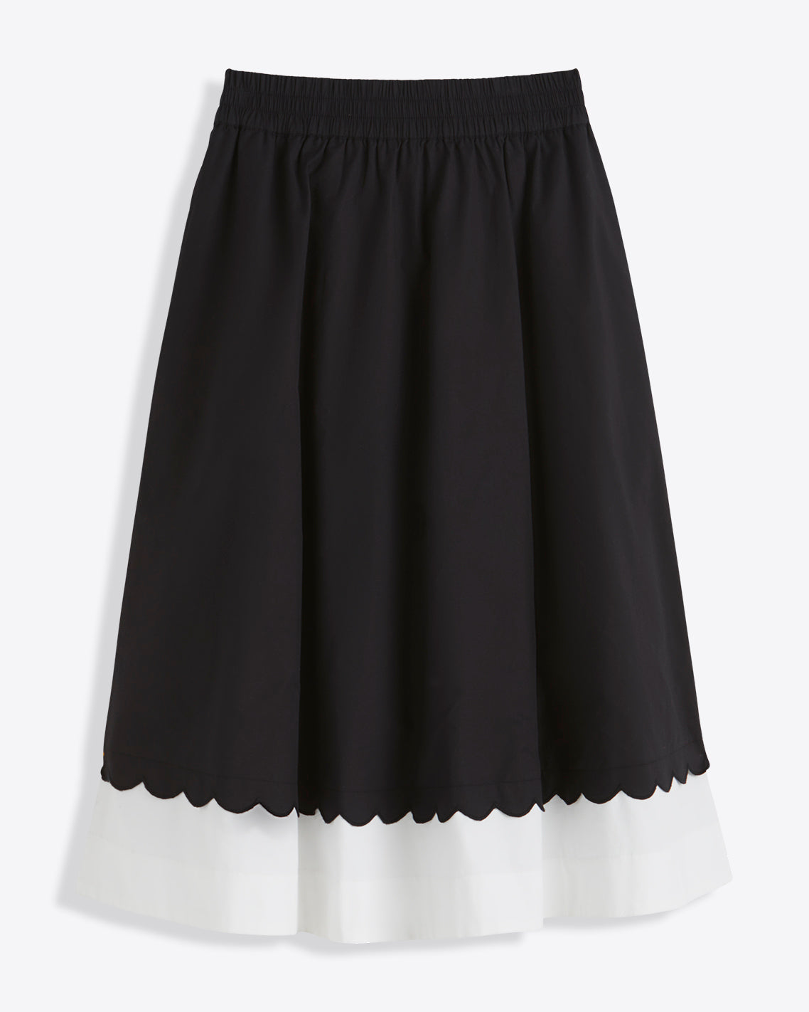 Midi Skirt in Black and White Black - Draper James