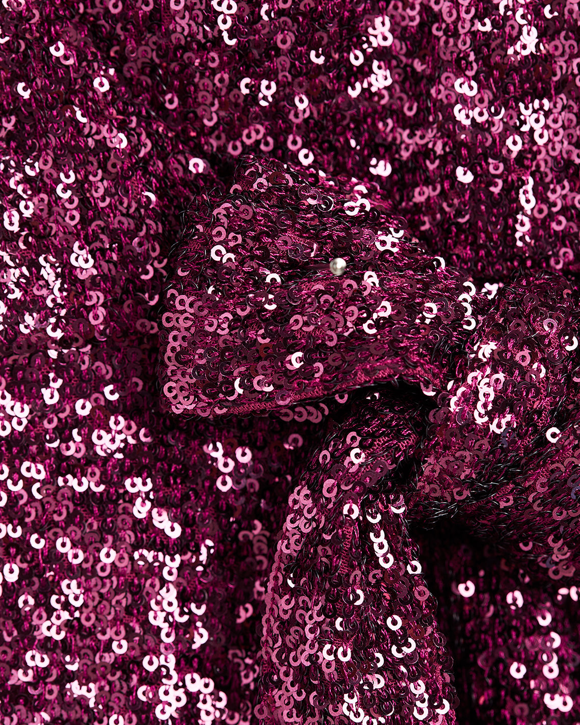 Sequin Midi Skirt – Festive Sparkle Burgundy - Draper James