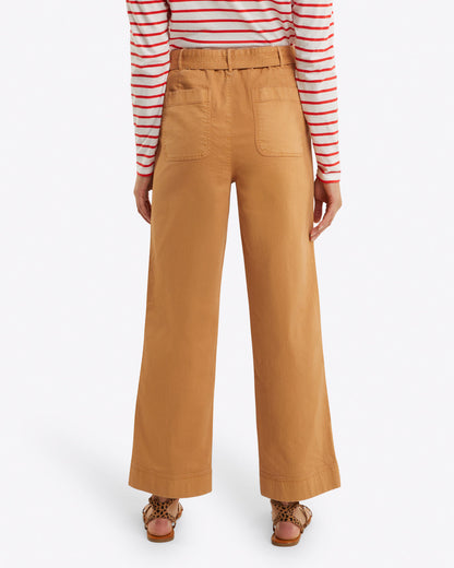 Utility Pant in Cotton Twill Camel - Draper James