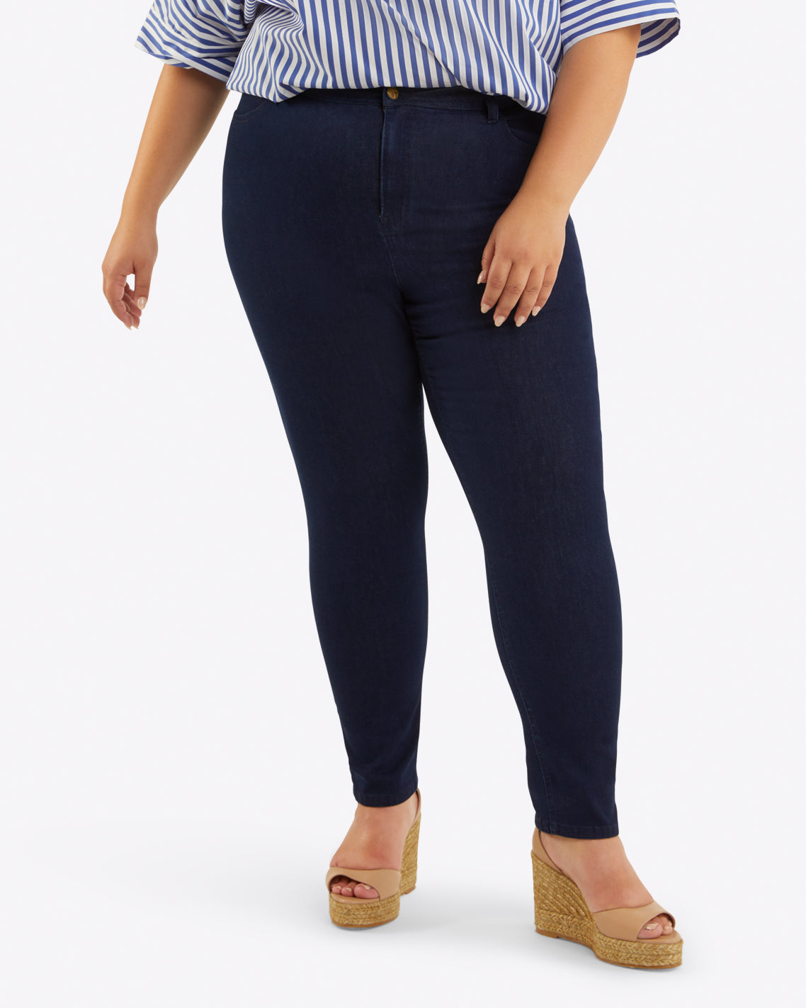 Mid-Rise Slim Jeans in Dark Wash Dark Wash - Draper James