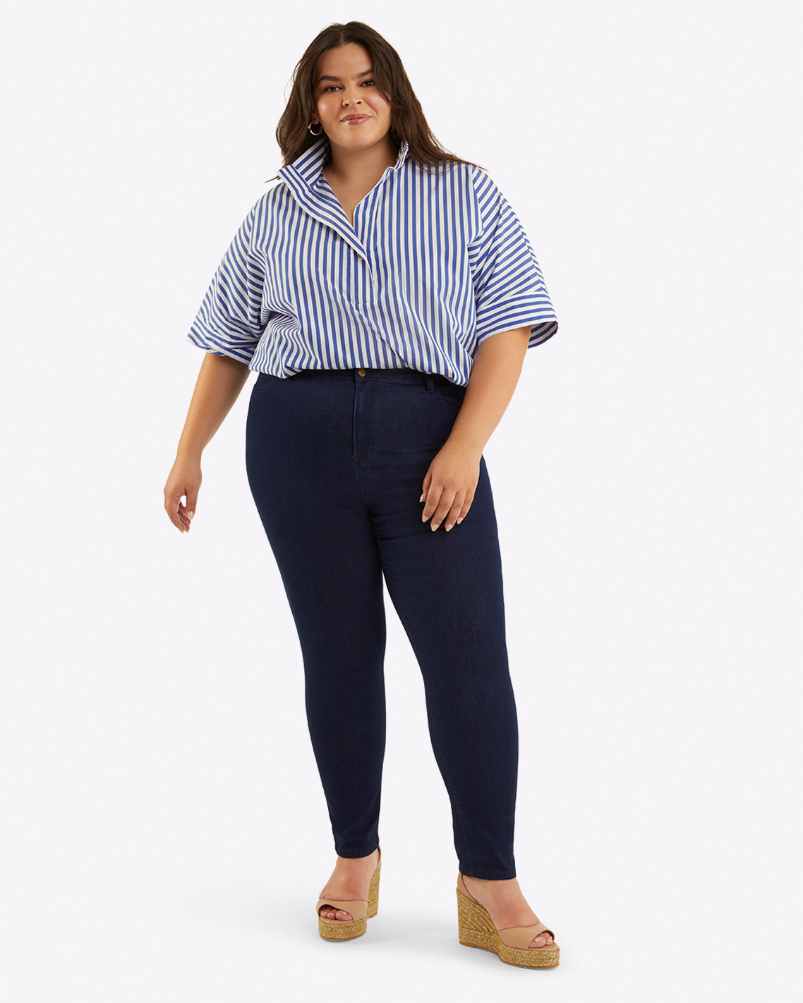 Mid-Rise Slim Jeans in Dark Wash Dark Wash - Draper James