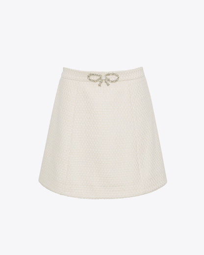 Mini Skirt in Vanilla Vanilla - Draper James