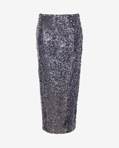 Midi Skirt in Sequins – Sparkle Edition Silver - Draper James