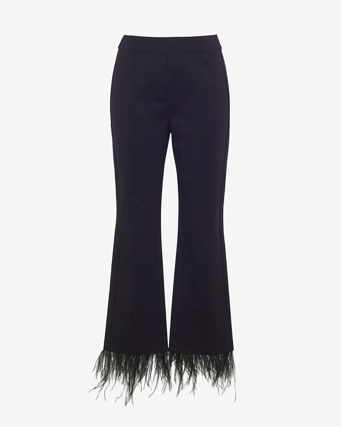 Trousers with Feather Trim Black - Draper James