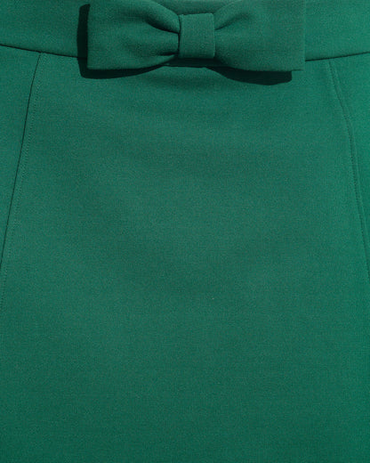 Mini Skirt in Evergreen Ponte Evergreen Ponte - Draper James