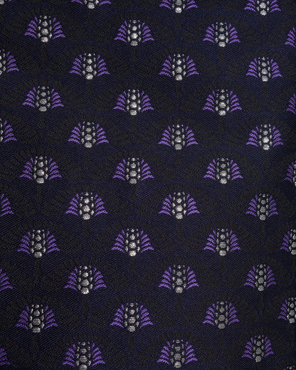 Mini Skirt in Fan Floral Jacquard Blue - Draper James