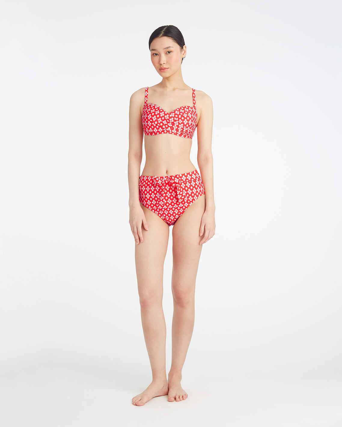 Red Geo Swim Bottoms | Women's Swimwear Red Geo - Draper James