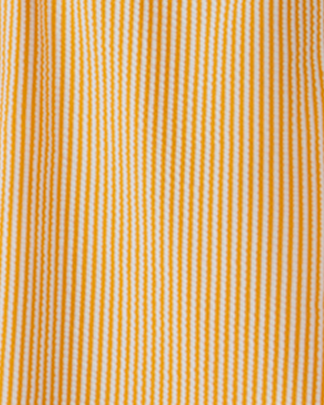 Seersucker Ruffle Tank One Piece Swimsuit Yellow - Draper James