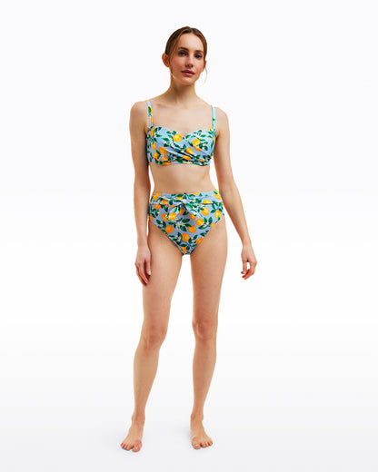 Lemon Blossom High Waist Bottom with Belt Lemon Blossom - Draper James