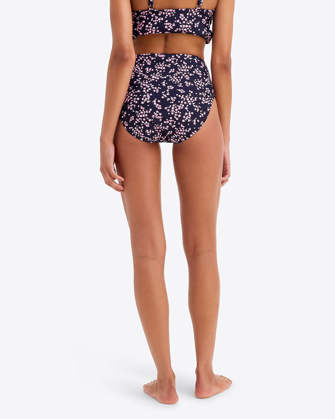 Cherry Blossom High Waist Bottom Nassau Navy - Draper James