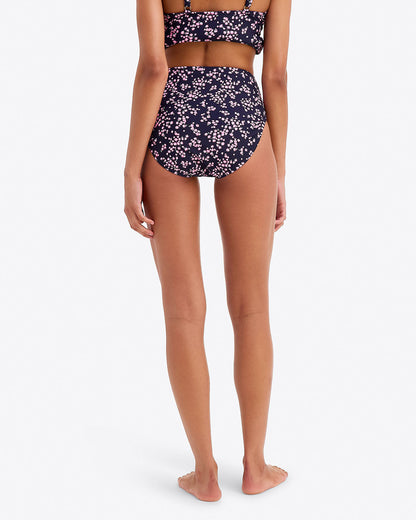 Cherry Blossom High Waist Bottom Nassau Navy - Draper James