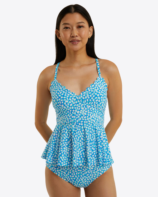 Tankini Top | Women's Swim Tops by Draper James Blue Multi - Draper James