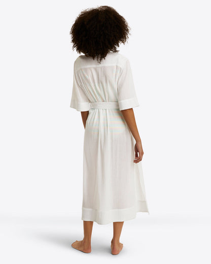 Crinkle Cotton Coverup White Crinkle Cotton - Draper James