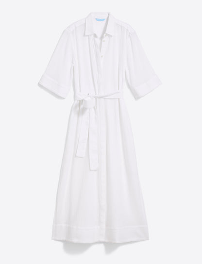 Crinkle Cotton Coverup White Crinkle Cotton - Draper James