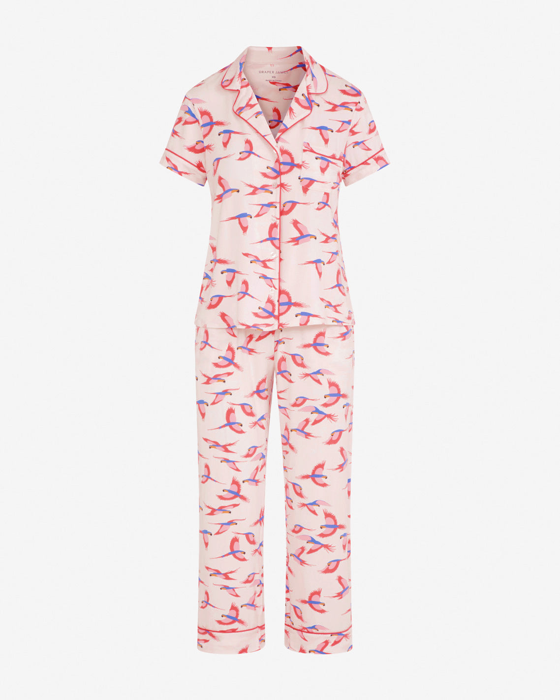 Short Sleeve Linda in Pink Parrot Pink Multi - Draper James