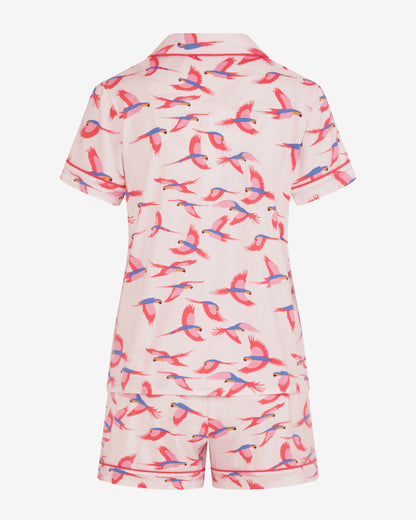 Sara Pajama in Pink Parrot Pink Multi - Draper James