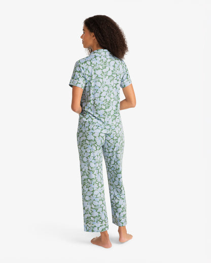 Short Sleeve Linda in Shell Fan Green Multi - Draper James