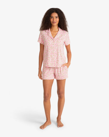 Sara Pajama in Wild Rose Pink Multi - Draper James