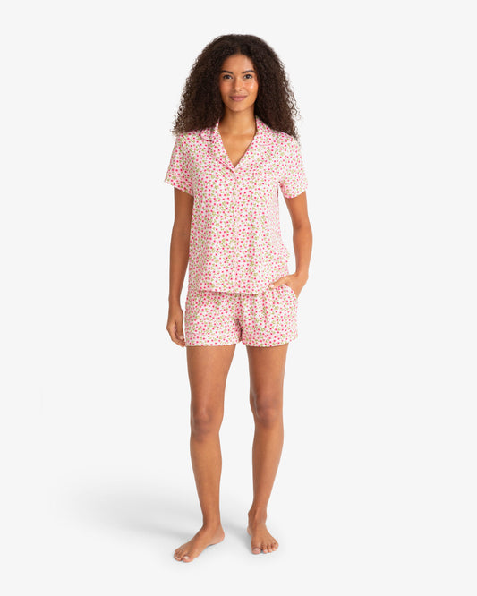Sara Pajama in Wild Rose Pink Multi - Draper James
