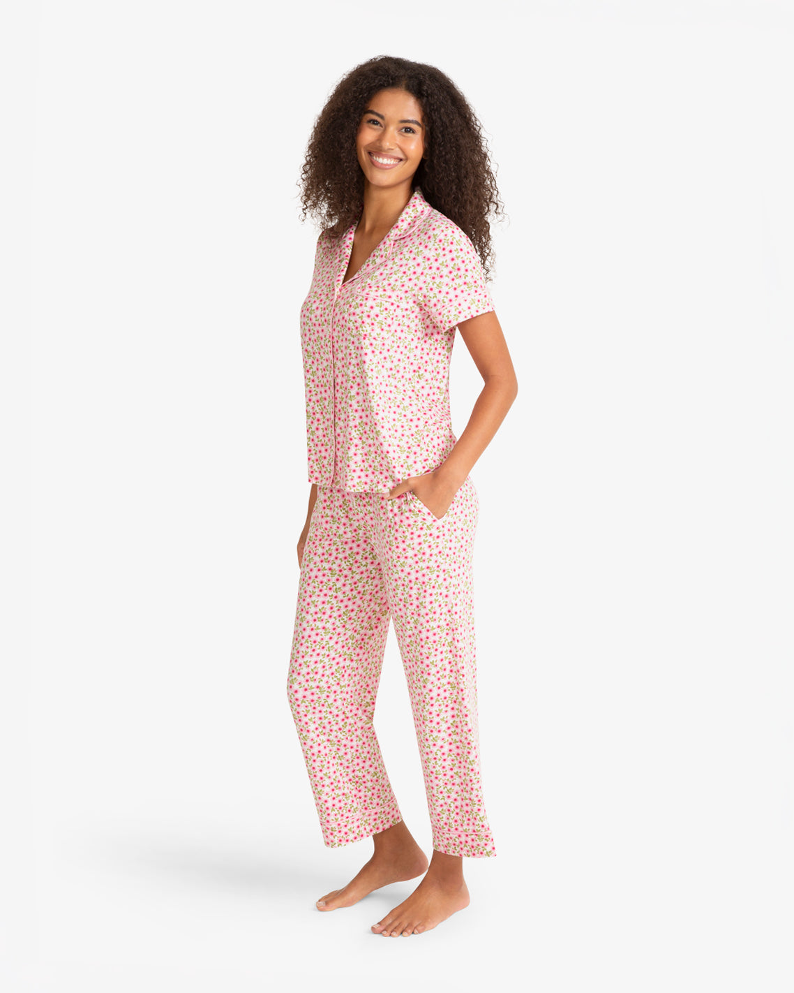 Short Sleeve Linda in Wild Rose Pink Multi - Draper James