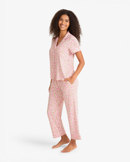 Short Sleeve Linda in Wild Rose Pink Multi - Draper James