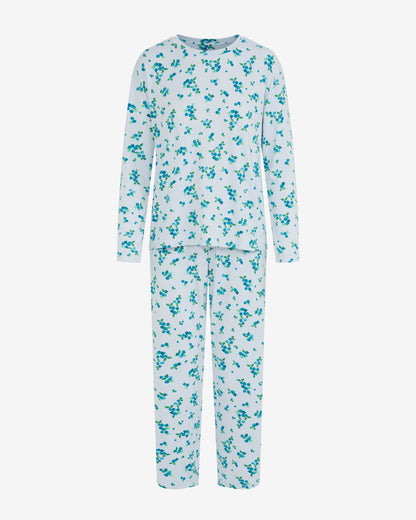 Amelia Pajama Set in Berries Blue Multi - Draper James