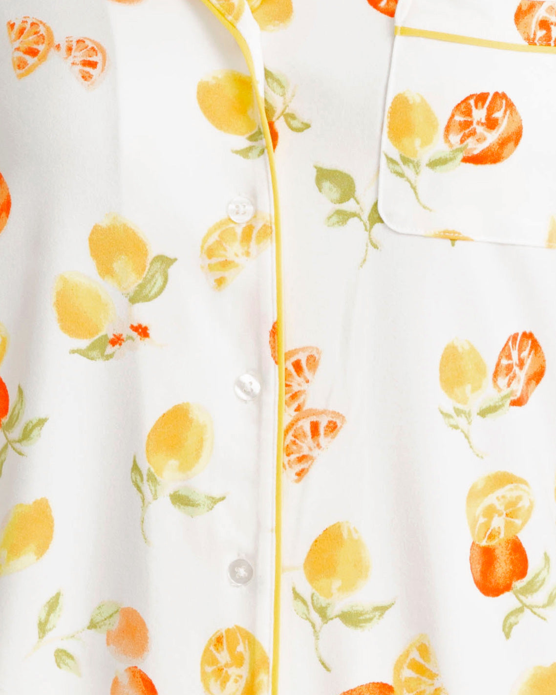 Sara Pajama Set in Citrus Magnolia White Multi - Draper James