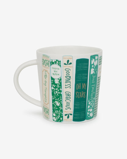 Book Stack Mug | Book Lover Coffee Mug by Draper James Green - Draper James