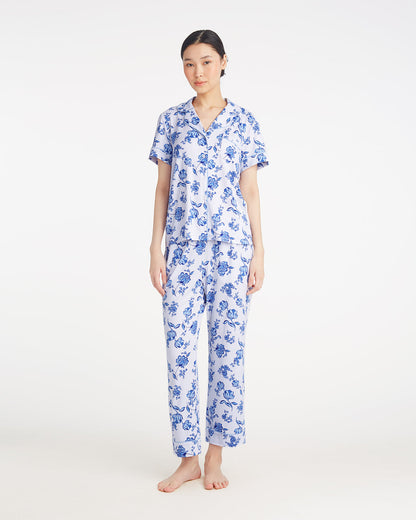 Linda Pajama Set in Magnolia Toile Magnolia Toile - Draper James