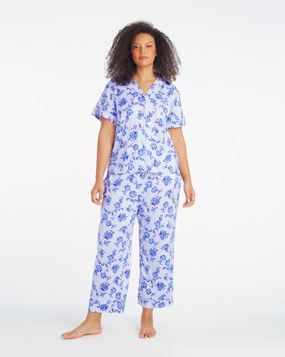 Linda Pajama Set in Magnolia Toile Magnolia Toile - Draper James