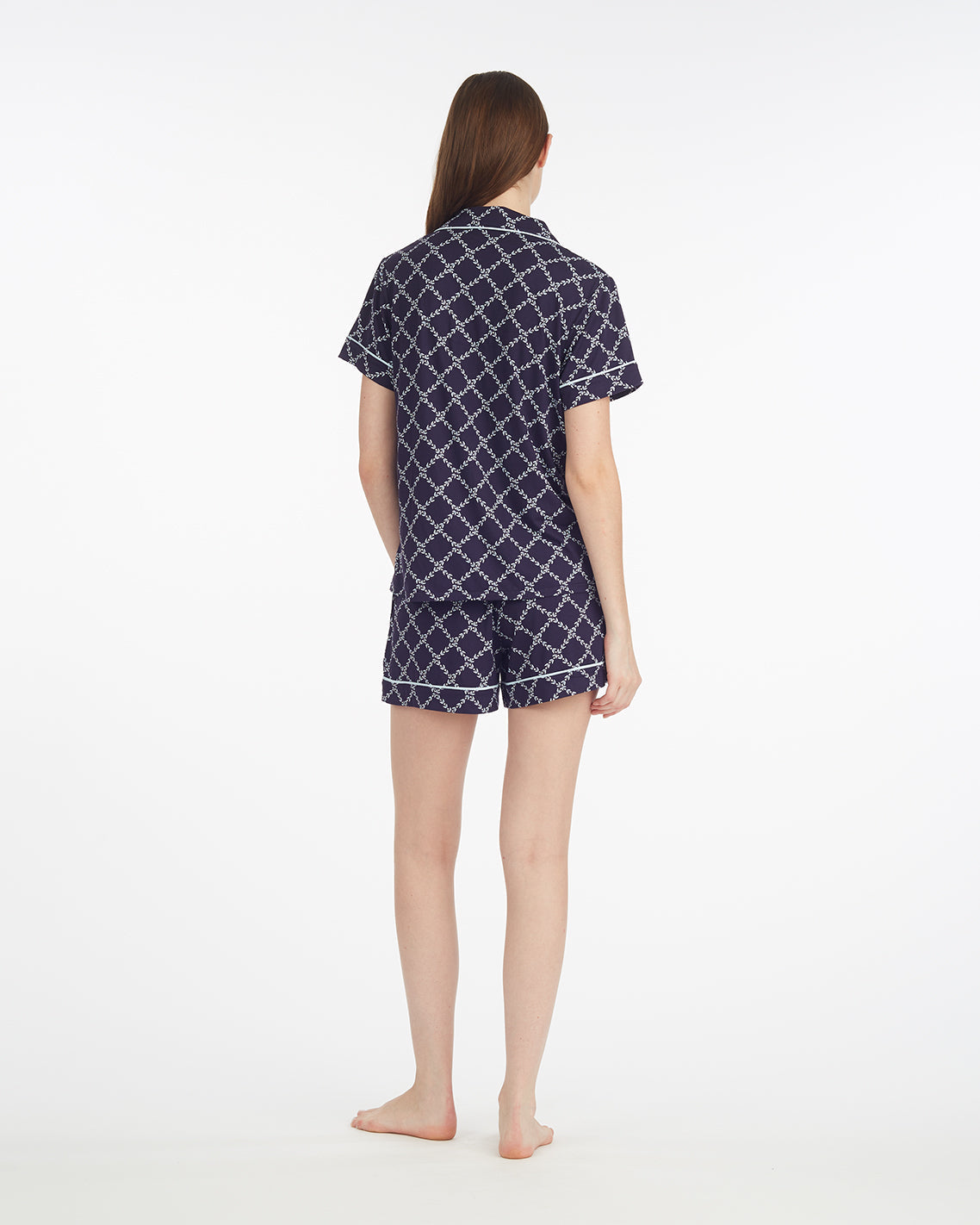 Sara Pajama Set in Vine Lattice Vine Lattice - Draper James