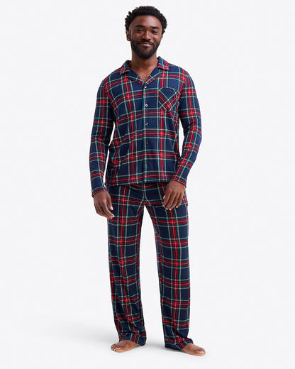 Men's Pajama Set in Georgia Plaid Georgia Plaid - Draper James