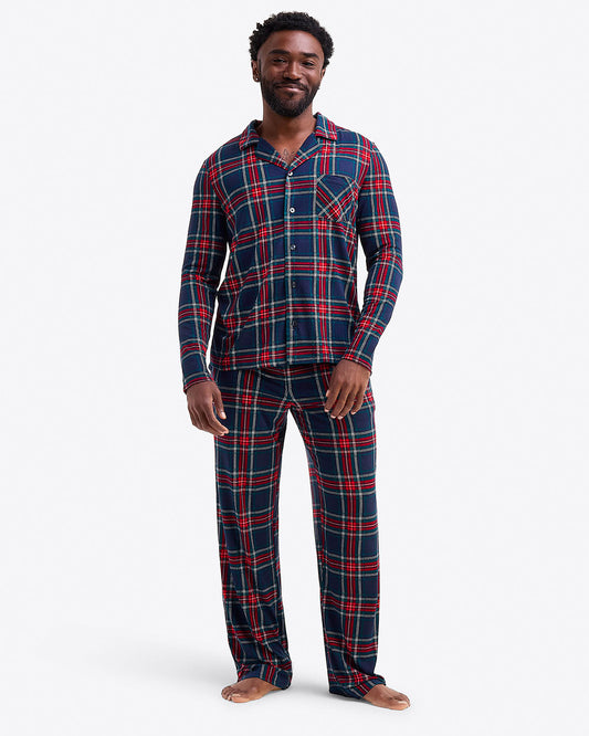 Men's Pajama Set in Georgia Plaid Georgia Plaid - Draper James