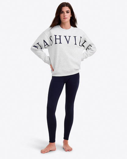 Nashville Crewneck Sweatshirt in Grey Grey - Draper James