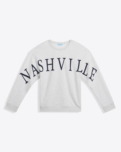 Nashville Crewneck Sweatshirt in Grey Grey - Draper James