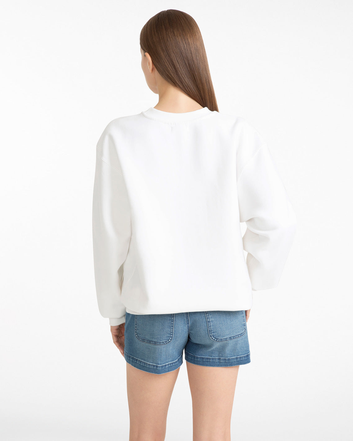 Nashville Crewneck Sweatshirt in Magnolia White Multi Multicolor - Draper James
