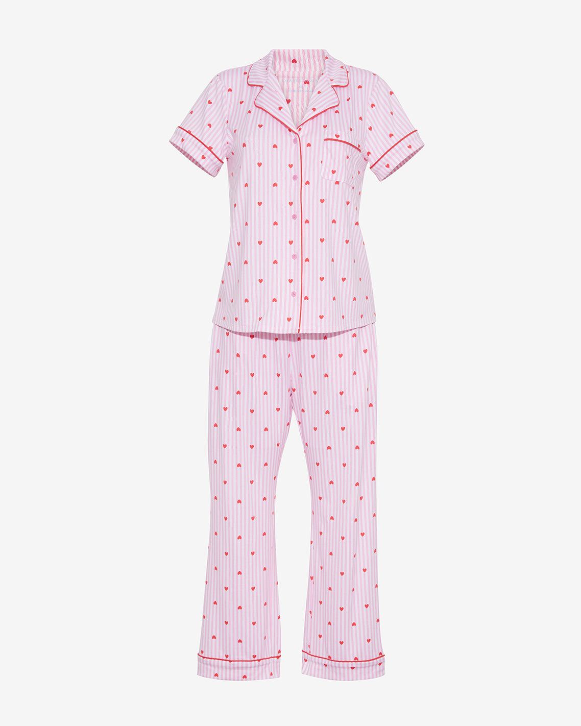 Linda Pajama Set in Sweetheart Stripes Sweetheart Stripes - Draper James
