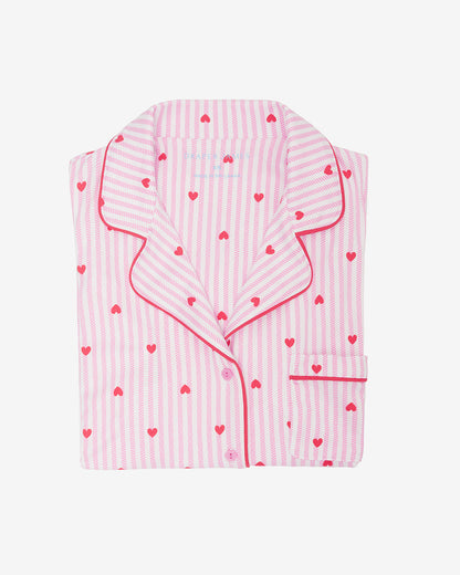 Linda Pajama Set in Sweetheart Stripes Sweetheart Stripes - Draper James