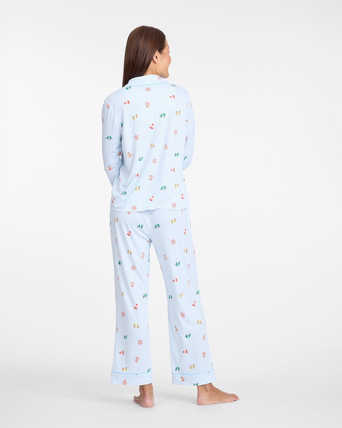 Linda Long-Sleeve Pajama Set in Winter Wonderland Winter Wonderland - Draper James