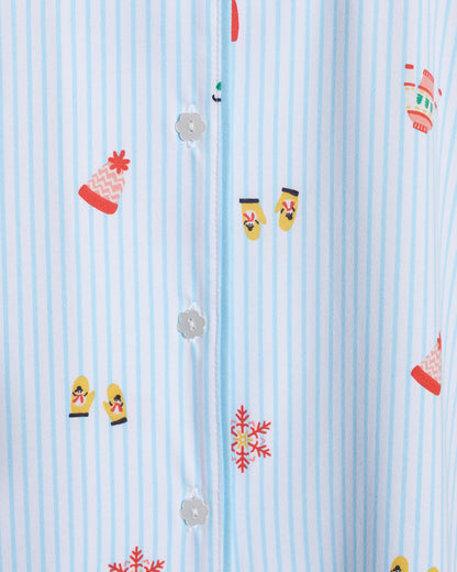 Linda Long-Sleeve Pajama Set in Winter Wonderland Winter Wonderland - Draper James