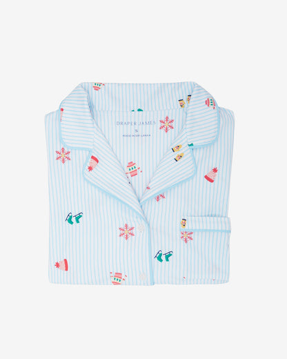 Linda Long-Sleeve Pajama Set in Winter Wonderland Winter Wonderland - Draper James