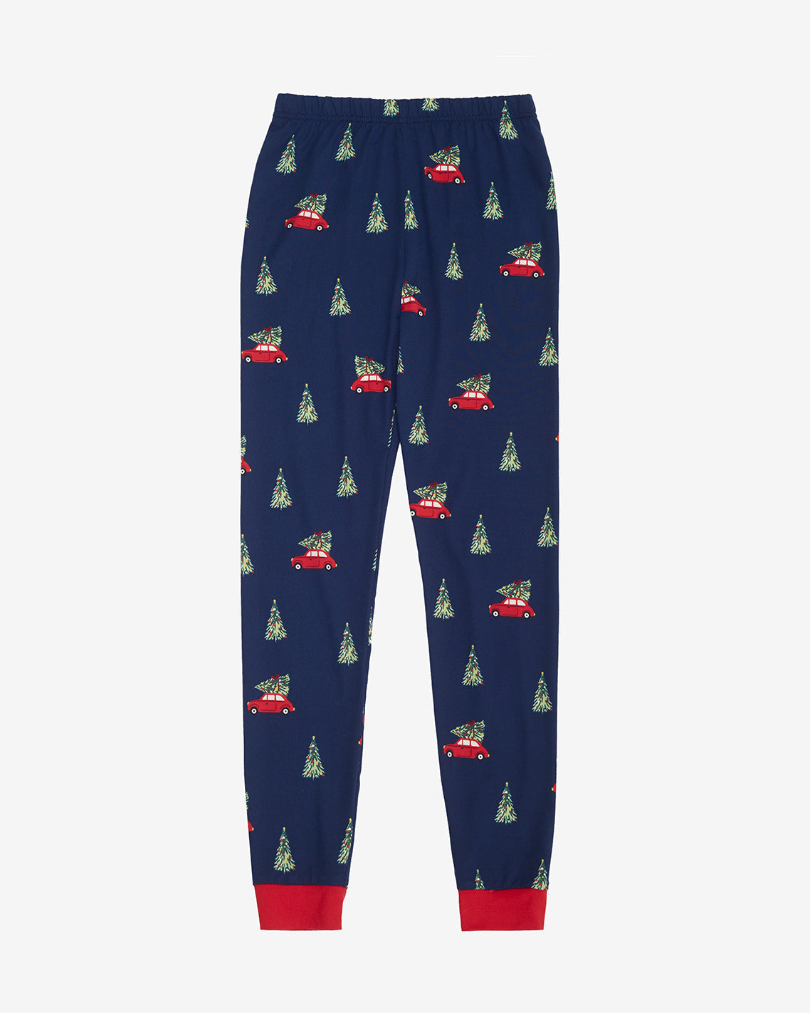 Kid's Pajama Set in Holiday Trees Nassau Navy Multi - Draper James
